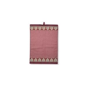 Theedoek Pip Studio Flower Festival Scallop Dark Pink 50 x 70 cm