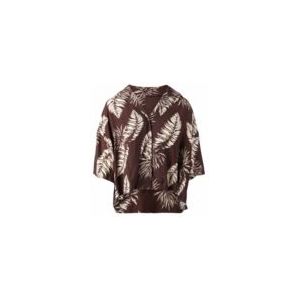 Blouse Brunotti Women Rilee-Palm Shirt Summer Palm Big Chocolate-XS