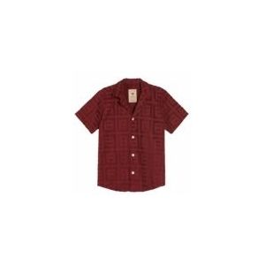 Blouse OAS Men Burgundy Terrace Cuba Terry-XXL