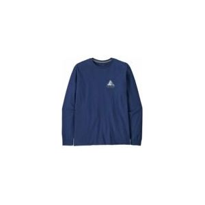 Patagonia L/S Chouinard Crest Responsibili-Tee Longsleeve (Heren |blauw)