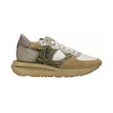 Philippe Model - Tropez Haute Low - Sneakers - Metal Python Aiguillete / Vert