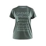 Craft - Eaze SS Logo Mesh Tee - Gravity - Dames Sportshirt