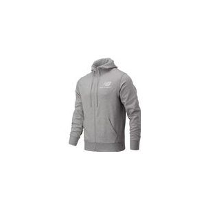 Vest New Balance Men Essentials Stacked Full Zip Hood Athletic Grey-XL