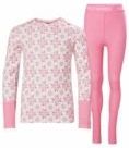 Helly Hansen - Junior Graphic Baselayerset - Sugar Pink - Merino - Lifa