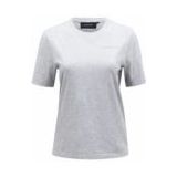 T-Shirt Peak Performance Women Original Small Logo Tee Med Grey Melange-M