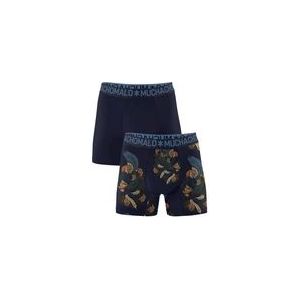 Boxershort Muchachomalo Men Shorts Mythbird Print/Blue (2-Pack)-S
