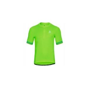 Fietsshirt Odlo Men Stand-Up Collar S/S 1/2 Zip Element Lounge Lizard-S