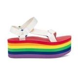 Teva - Flatform Universal - Sandaal - Wit - Gerecycled Materiaal - Speciale Pride Editie