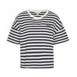 Barbour - Adria Top - T-Shirt - Navy Stripe - 100% Katoen