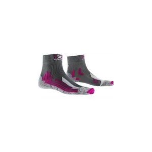 Wandelsok X-Socks Women Trek Outdoor Low Cut Antracite Fuchsia-Schoenmaat 41 - 42