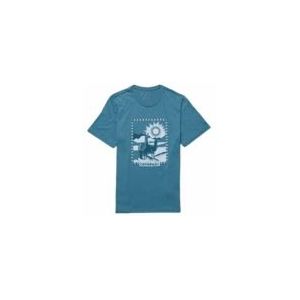 T-Shirt Cotopaxi Men Llama Greetings Organic Blue Spruce-S