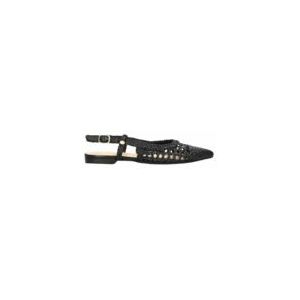 Fred de la Bretoniere Women Elenora Sling Slingback Woven Leather Black-Schoenmaat 40