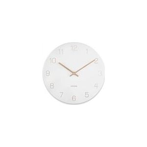 Klok Karlsson Charm Engraved Numbers Small White 30 cm