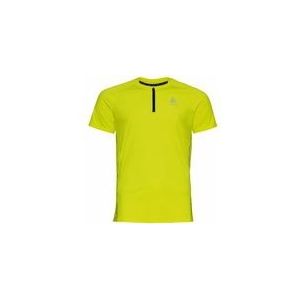 Sportshirt Odlo Men Crew Neck S/S 1/2 Zip Axalp Training Evening Primrose-L