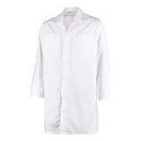 Werkjas Ballyclare Unisex Food Low Care Long Coat Luik White