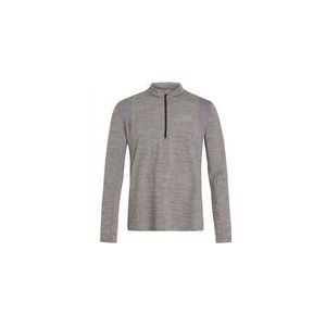 Skipully Protest Men Strayed 1/4 Zip Top Dark Grey Melee-M