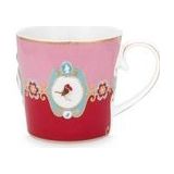 Pip Studio - Love Birds - Mok - Red Pink - Set van 6 - 250 ml