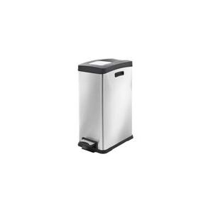 EKO Rejoice Step Bin Mat Zilver Inox 30L