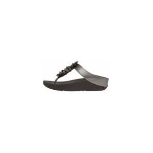 FitFlop Women Fino Bauble-Bead Toe-Post Sandals Pewter Black-Schoenmaat 42