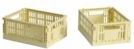 HAY - Colour Crate Mini - Opbergbox - Lichtgeel - Set van 2
