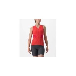 Fietsshirt Castelli Women Anima 4 Sleeveless Hibiscus/Soft Orange-M