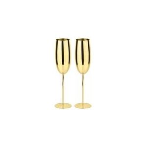 Champagneglas Paderno Mirror Gold (Set van 2)