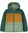 Jas Patagonia Kids Reversible Down Sweater Hoody Ellwood Green-L