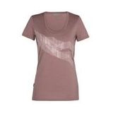 T-Shirt Icebreaker Women Tech Lite SS Scoop St Anton Suede-S