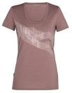 T-Shirt Icebreaker Women Tech Lite SS Scoop St Anton Suede-S