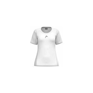 Tennisshirt HEAD Women Club 25 Tech Tee White-L
