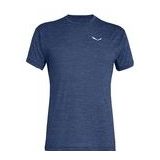 Salewa - Puez Melange Dry M S/S Tee - T-Shirt - Dark Denim Melange - Polyester