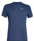 Salewa - Puez Melange Dry M S/S Tee - T-Shirt - Dark Denim Melange - Polyester