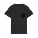 T-Shirt Lyle & Scott Men Contrast Pocket T-Shirt Gunmetal/Jet Black-L