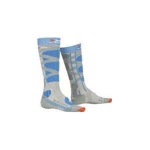 Skisok X-Socks Women Ski Control 4.0 W Grey Turquoise-Schoenmaat 37 - 38