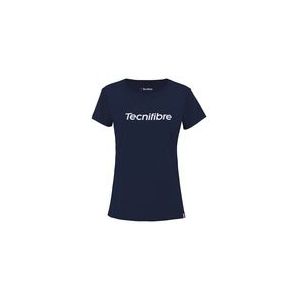 Tennisshirt Tecnifibre Women Team Cotton Marine-XL