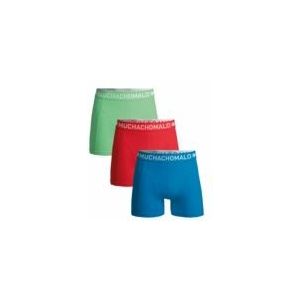 Boxershort Muchachomalo Men Solid Blue Pink Green ( 3-Pack )-XXL