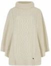 Dubarry - Kilronan - Poncho - Cream - 100% Merinowol