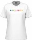 HEAD - Rainbow - Tennisshirt - White - 57% Polyester 38% Katoen 5% Elastaan
