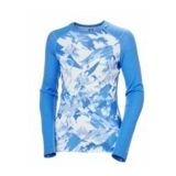 Helly Hansen - Lifa Merino Midweight Graphic Crew - Ondershirt - Ultra Blue Mountain Camo