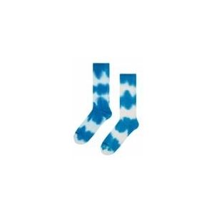 Happy Socks - Tie-dye Stripe Sneaker - Wit Blauw - Huissokken