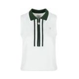 Vieux Jeu - Josephine Top - Tanktop - White/Green - Mouwloos
