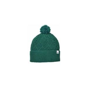 Muts Black Diamond Cable Cuff Pom Beanie Laurel Green