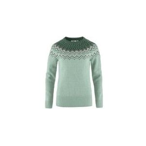Trui Fjällräven Women Övik Knit Sweater Misty Green Deep Patina-XL