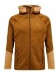 Vest Peak Performance Men Rider Essentials Midlayer Zip Hood Brown-XXL