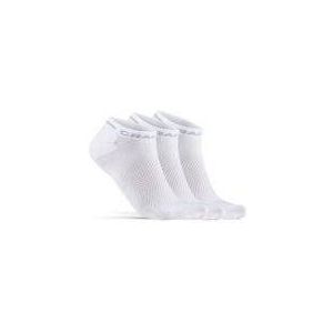Sok Craft Unisex Core Dry Shaftless Sock 3-Pack White-Schoenmaat 34 - 36