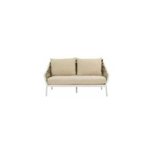 Loungebank Applebee Milou Sofa 145 Aluminium Biculair Weaving Oyster Golden Sand