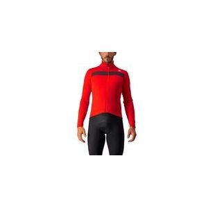 Fietsshirt Castelli Men Puro 3 Jersey Full Zip Red-L