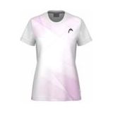 HEAD - Tie Break Print - Tennisshirt - Alight Lilac - Polyestermateriaal