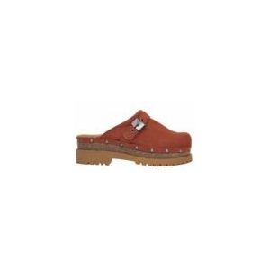 Scholl - Cindy - Klomp - Cognac - Suède - Rubber/EVA Zool