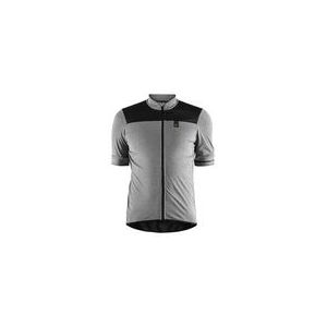 Fietsshirt Craft Men Point Jersey Dk Grey Melange Black-S